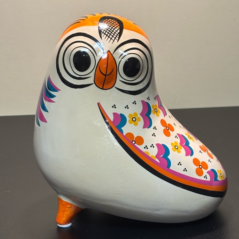 Colorful Ceramic Owl Bank